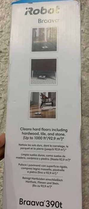 Irobot Braava 390Turbo mop spalat robot NOU SIGILAT Nu Roborock Xiaomi
