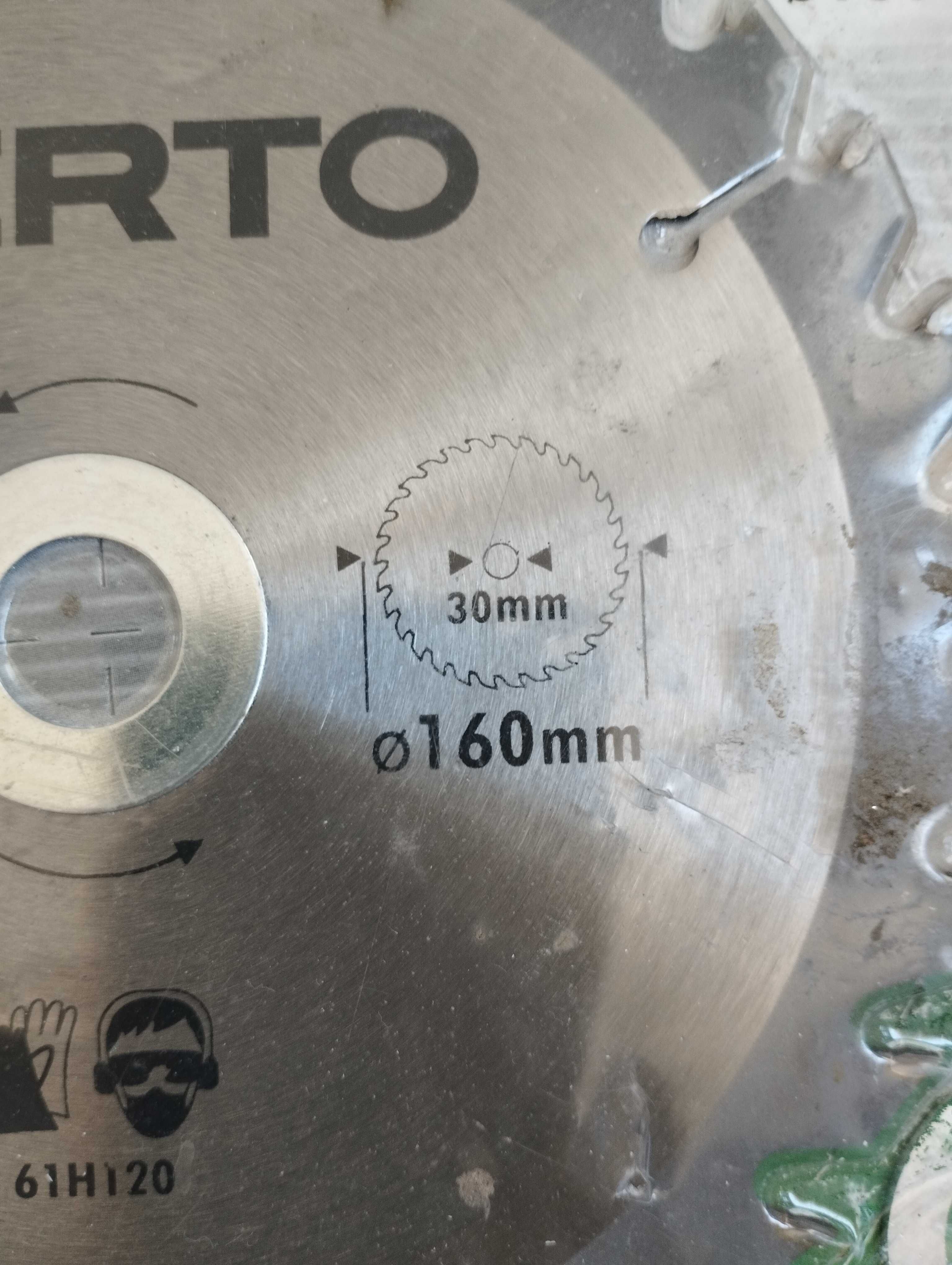 Диск за циркуляр Verto -160mm 12 лв.