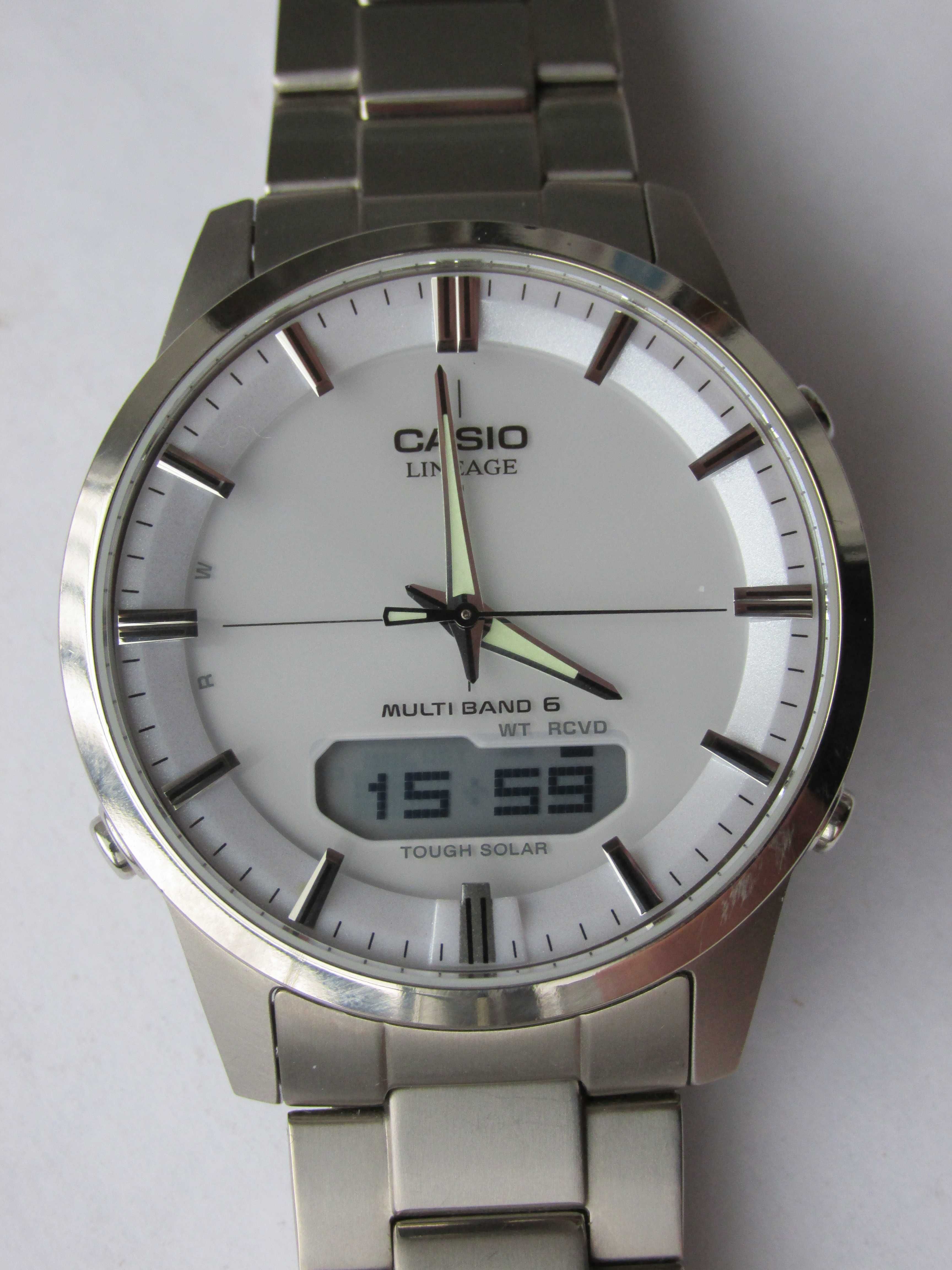 Casio LCW-M170T LINEAGE MULTI BAND 6 TITANIUM Касио титаниев часовник