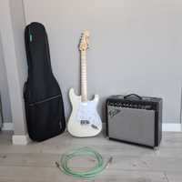 Электрогитара Squier Stratocaster Affinity + комбоусилитель