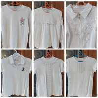 Школьные белые блузки. Рост 152-156
