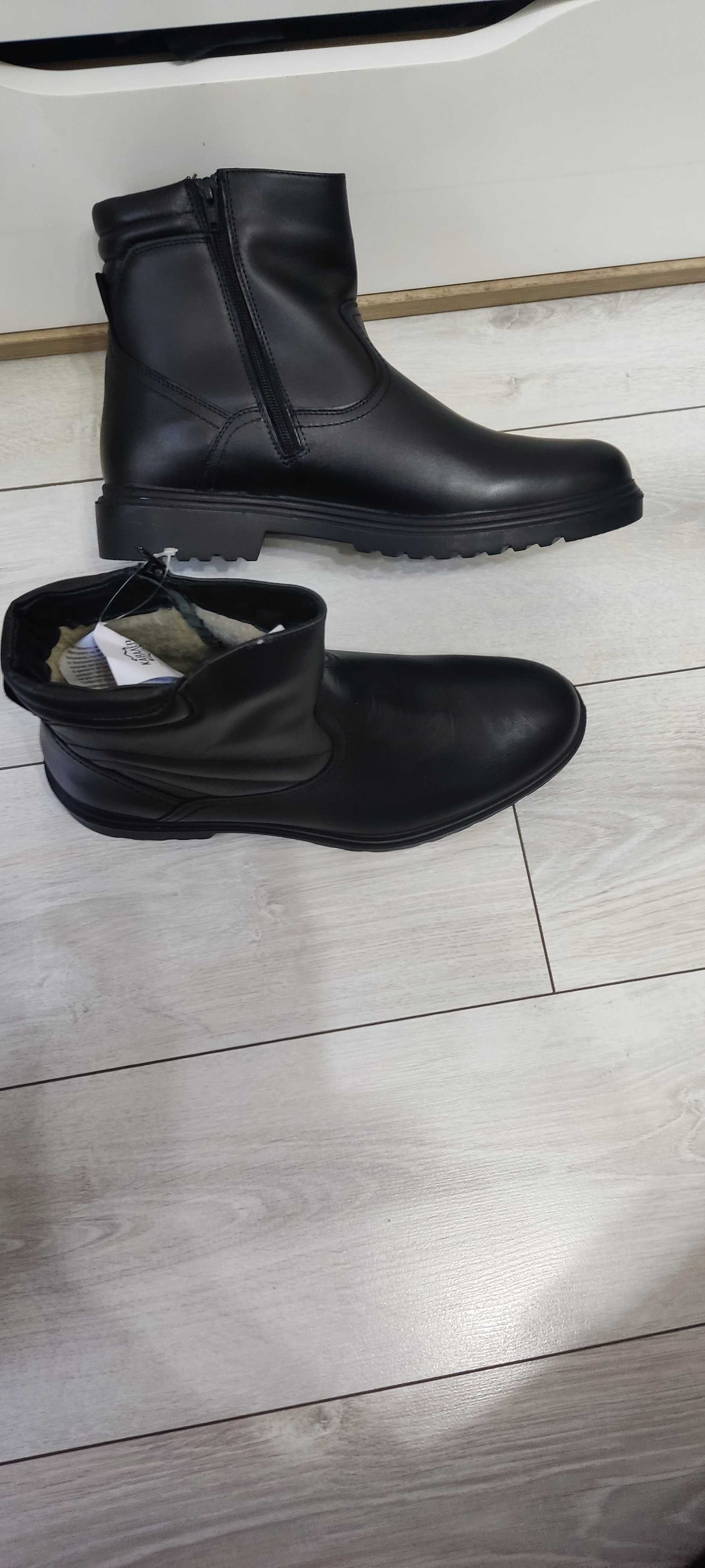Нови Мъжки обувки - боти от естествена кожа