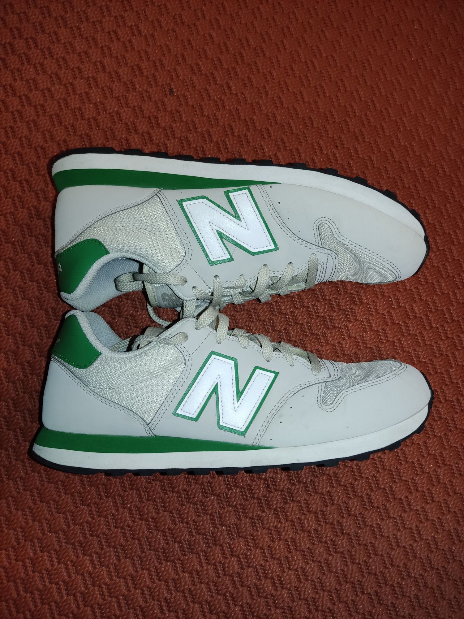 New Balance 500 alb-verde