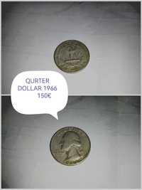 Monedă veche QUARTER DOLLAR 1966