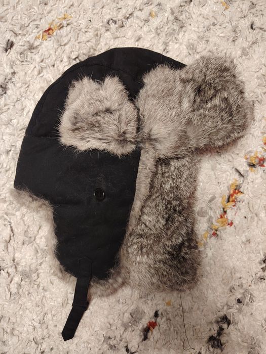 Căciulă Ushanka cu blană naturală de iepure – foarte călduroasă – 50 R