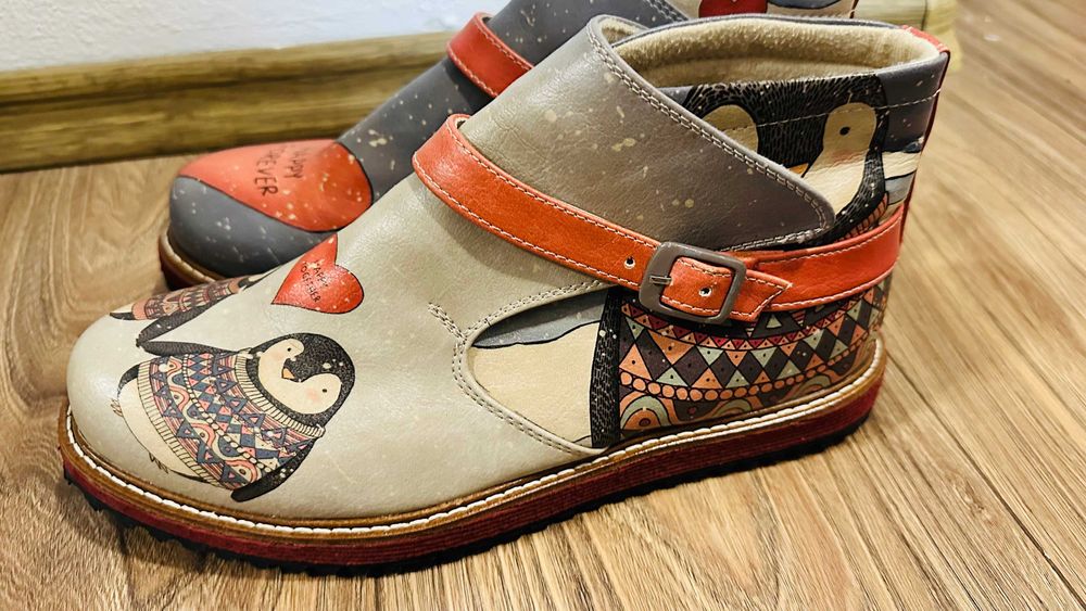 Dogo Vegan Leather Multicolored Chelsea Boots - Happy Forever, 38