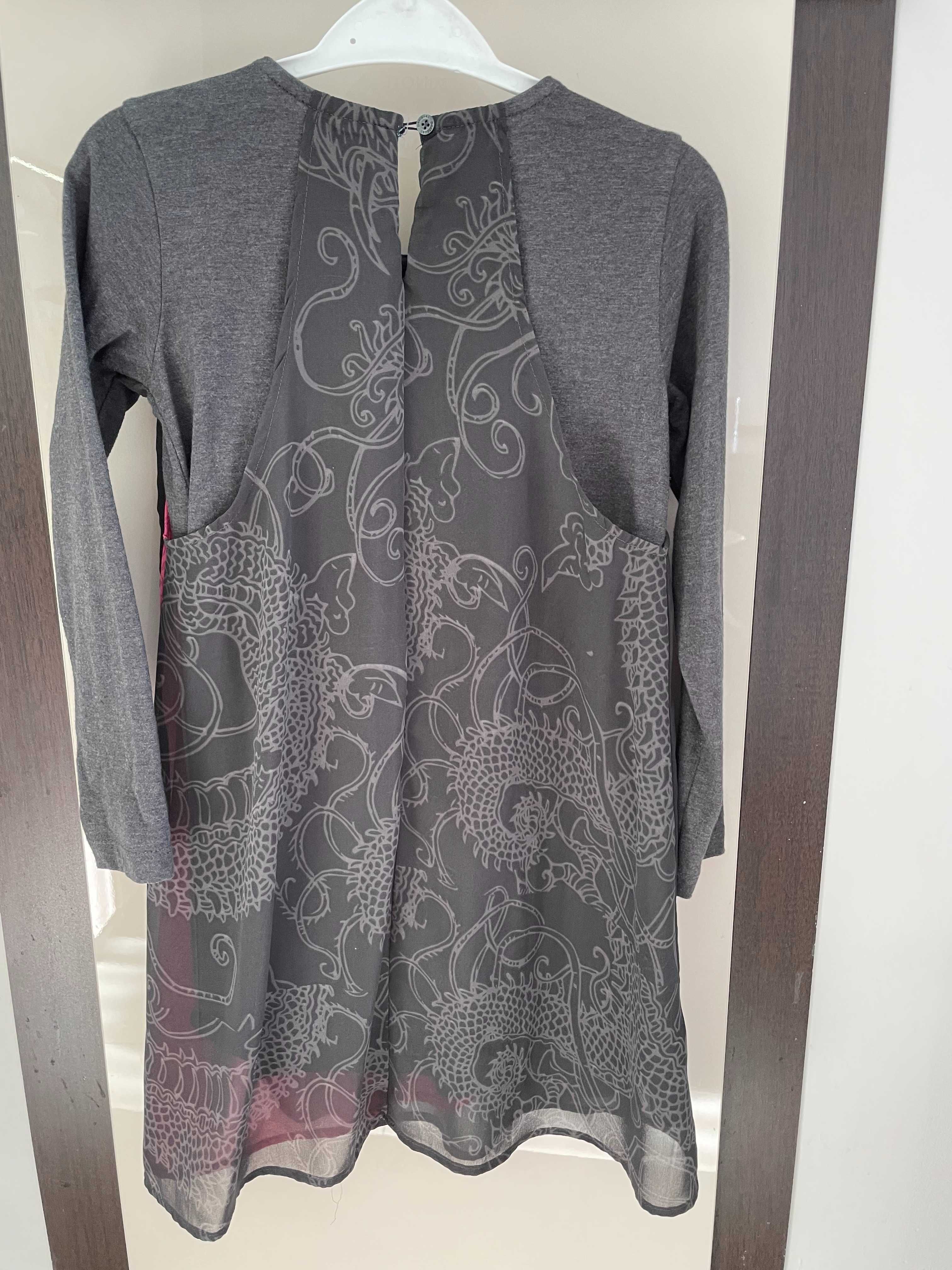 2 уникални рокли, блуза и дънки на Десигуал / Desigual ,122-128 см.