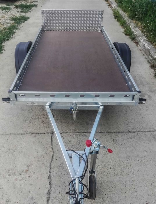 Remorca auto dublu ax 750 kg, remorca repo apicola ATV, carte RAR