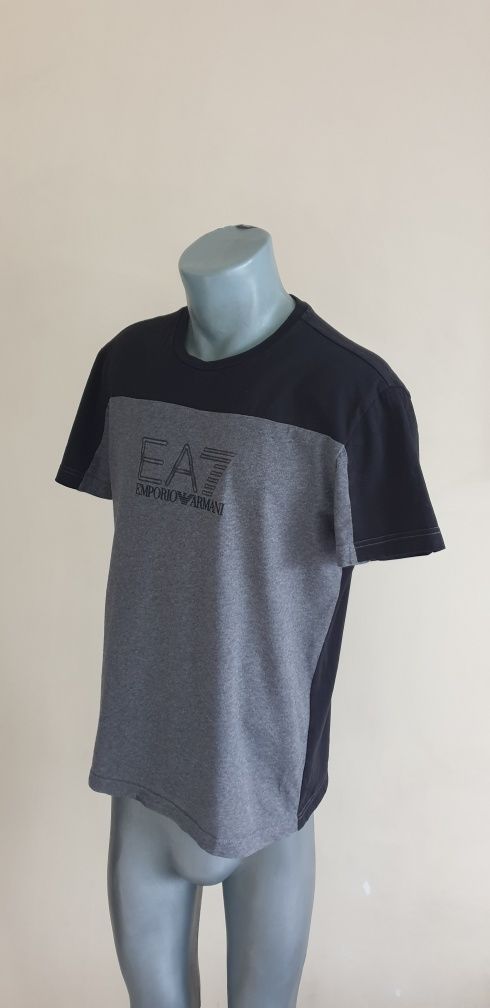 Emporio Armani EA7 Cotton Mens Size L ОРИГИНАЛ! Мъжка Тениска!