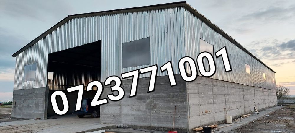 Vand hala metalica 8x23x4 cu panouri sandwich