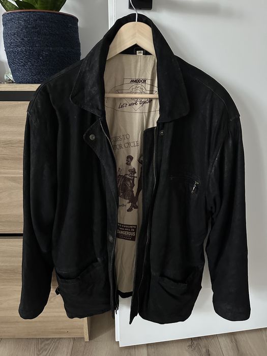 Geaca Piele Naturala MADDOX Negru Barbati | Marime 40 XL