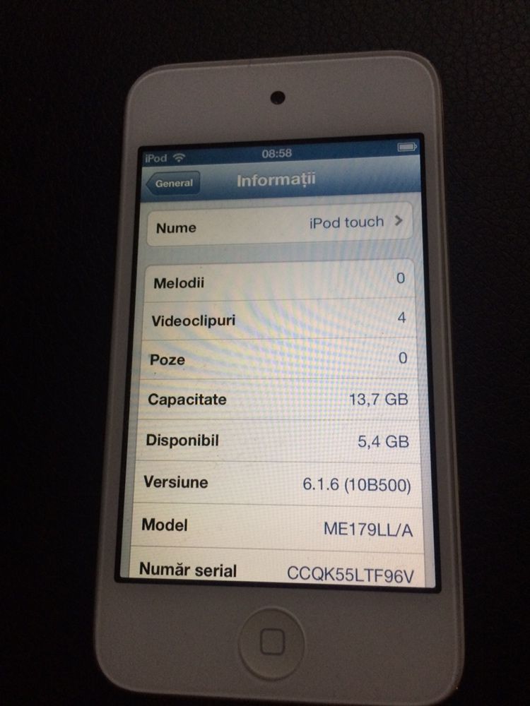 iPod touch a-4a generatie 16 gb