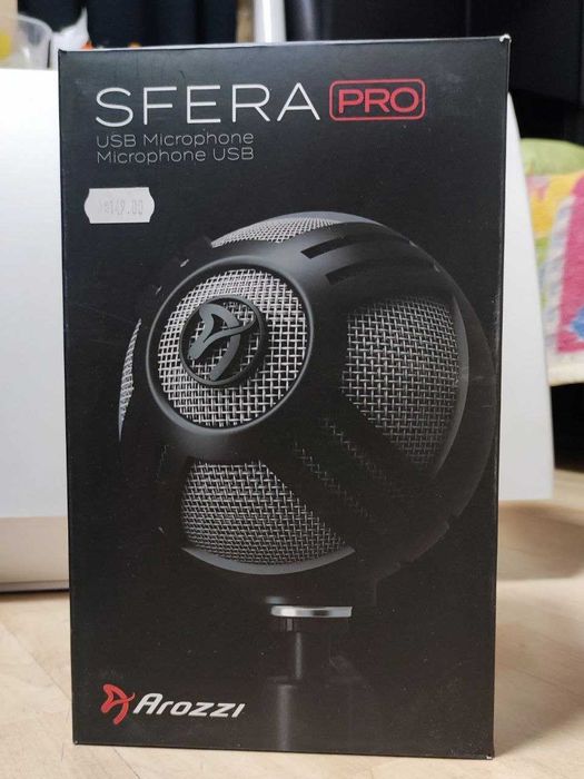 USB микрофон Arozzi Sfera Pro – отлично състояние, 50 лв