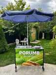 Toneta, stand, taraba porumb fiert pe gaz
