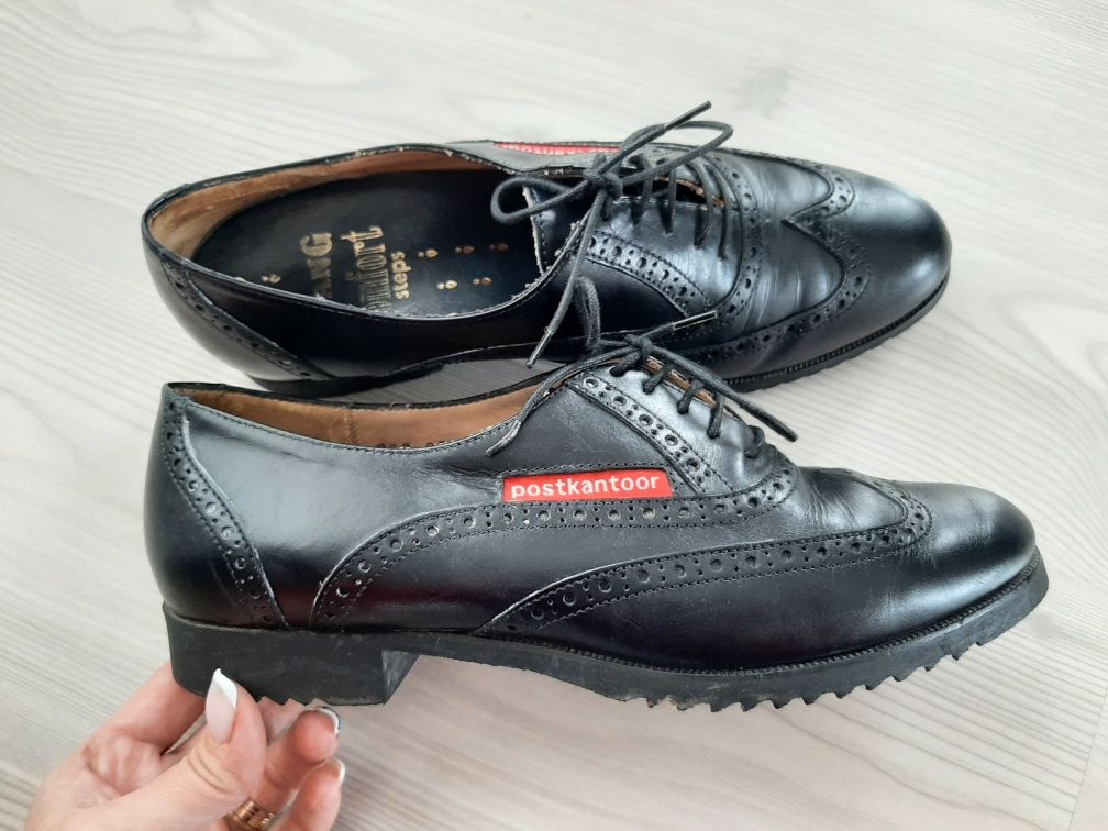 Pantofi oxford piele 36 37 dama încălțăminte casual