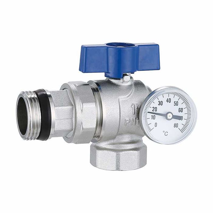 Шаровой кран с термометром SR Lux