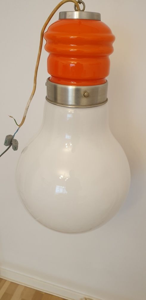 Lampa felinar pendul vintage colectie murano Italia Mazzega 1960