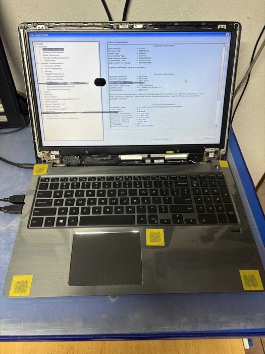 Dell Vostro 15-5568 P62F complet insa cu diverse probleme