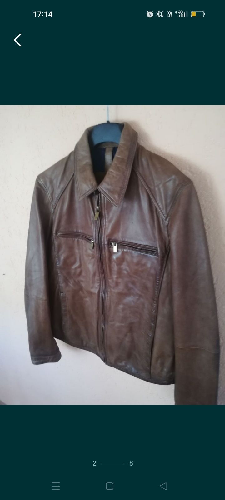 Geacă piele bărbați Massimo Dutti M