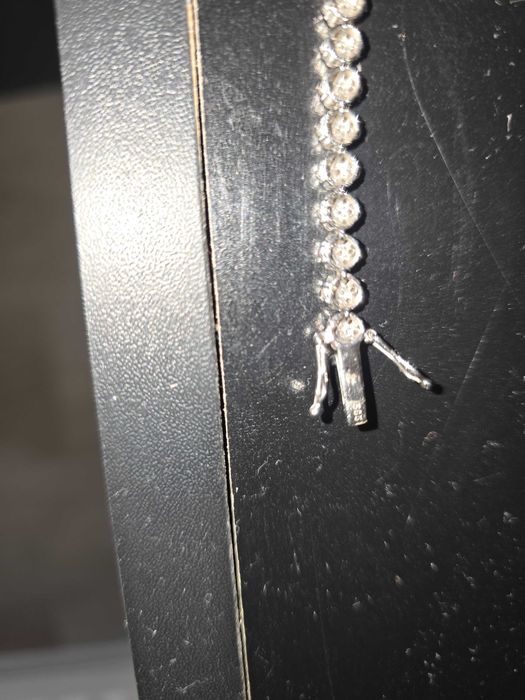 Bratara diamante 4.22 carate aur alb 14k