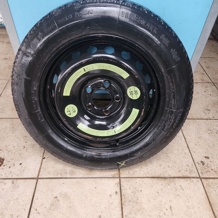 Roată rezervă slim 125/90/R16, 5 prezoane, 105 mm distanța intre axe,