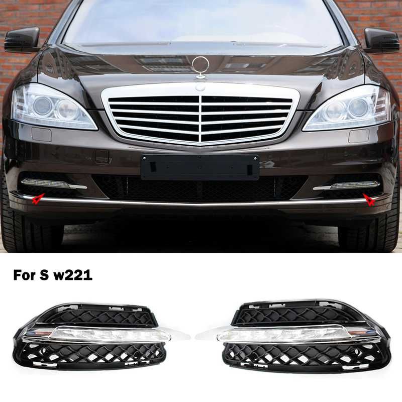 LED дневни светлини за мъгла Mercedes S-Class  Мерцедес w221 facelift