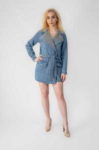 Jacheta Dama, Denim, Cu Capse