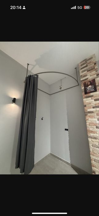 Готовая примерочная со шторкой и каркасом