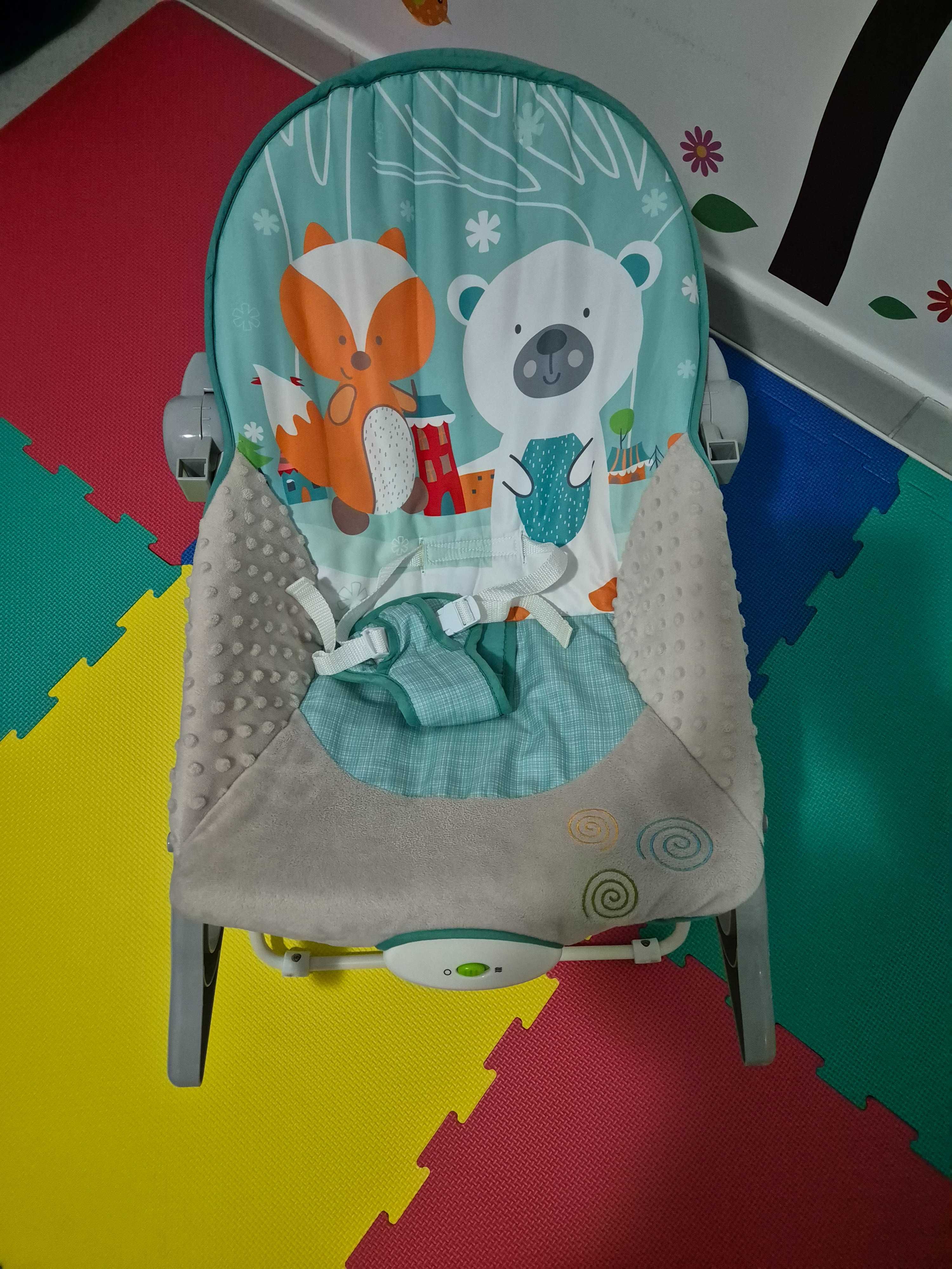 Balansoar cu vibratii, vulpita si ursul Ricokids de la 0 la 18 kg