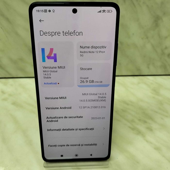 Telefon Xiaomi Redmi Note 12 Pro Plus 5G 256GB Negru Zeus Amanet 24712