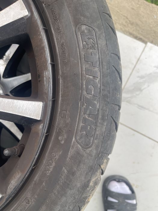 Jante Volkswagen 5x112 golf 5 R16 Dezent cauciuc Tigar 205/55 Vara