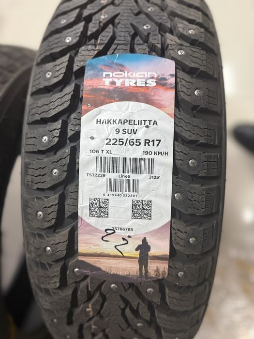 Новая резина хаккапелита 9, 225/65/r17