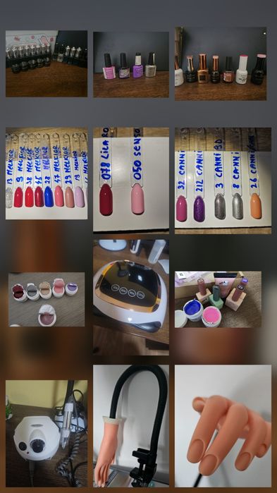 Set complet pentru manichiură cu gel / unghii false