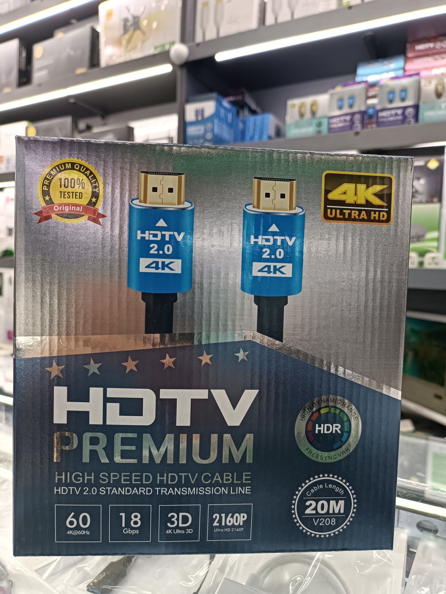 Скидка!Доставка! Hdmi кабель 20 метр /4 k Premium ,