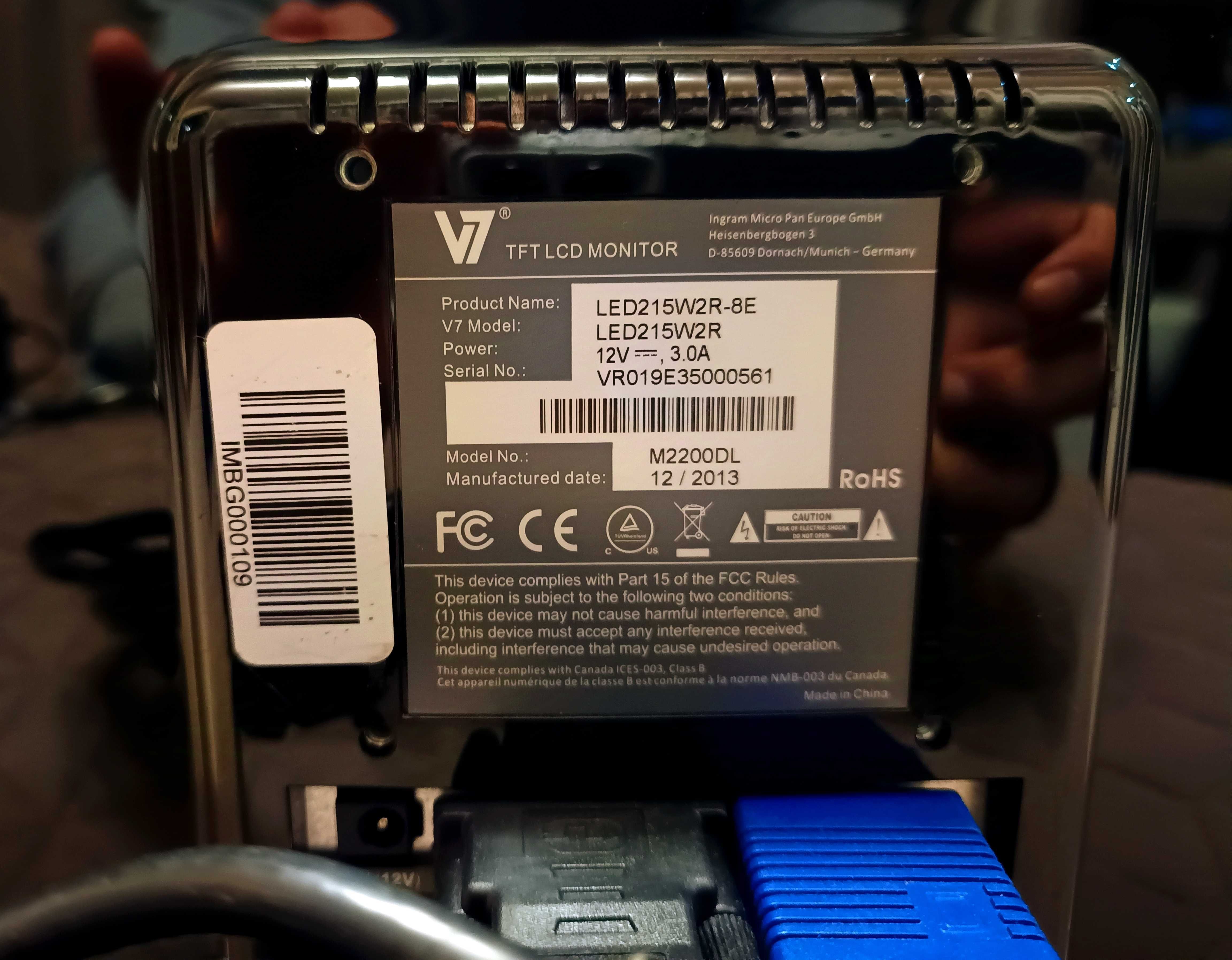 LED монитор 21" Full HD AOC V7