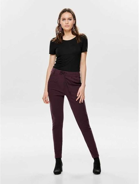 Pantaloni casual femei/fete, visiniu/bordo,brand only, marime xxs