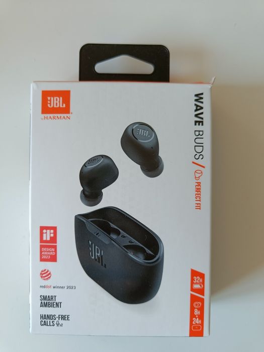 JBL Wave Buds, True Wireless, Bluetooth – черни