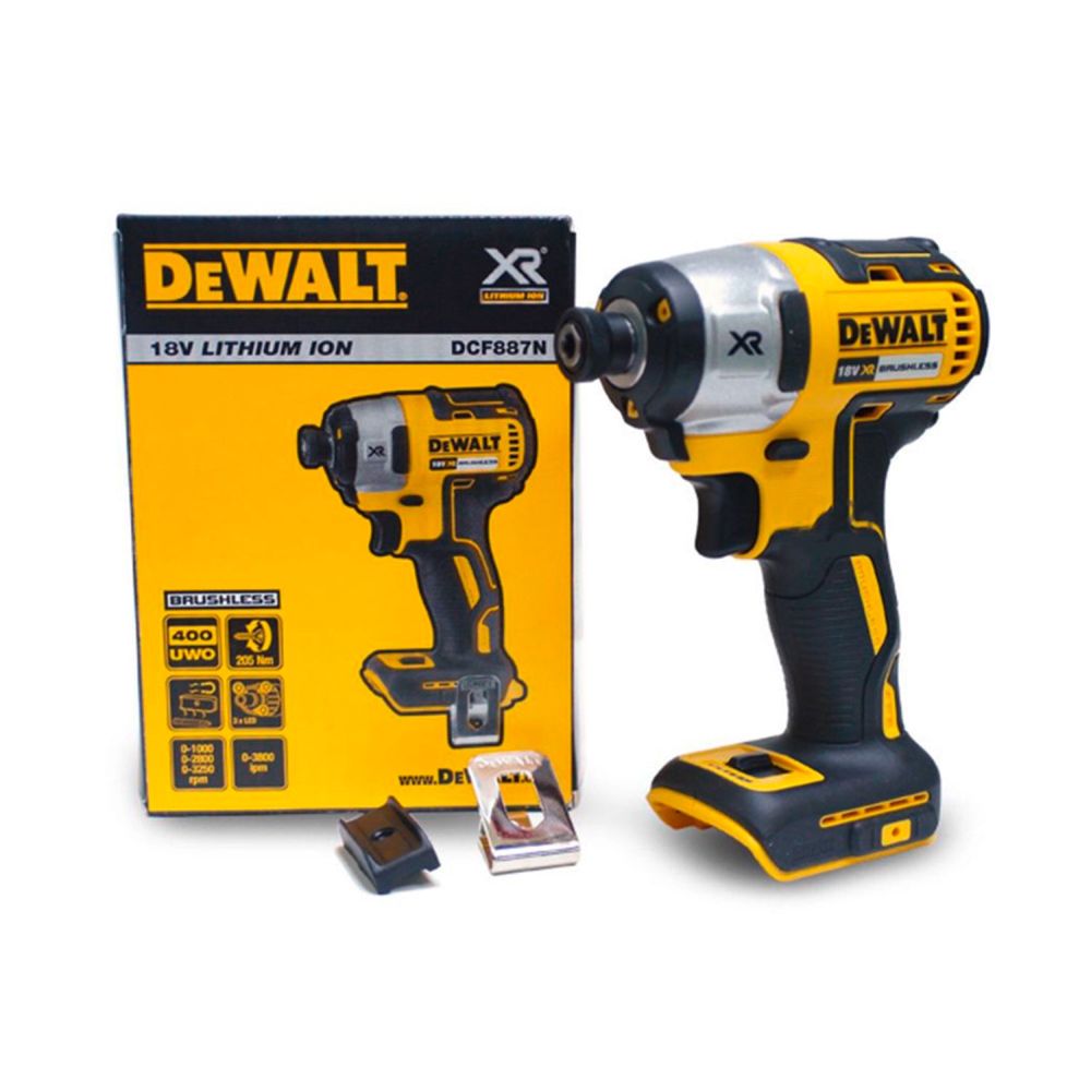 Импакт DeWALT DCF887N 18V XR  Brushless / Безчетков  205Nm/ 3 скорости