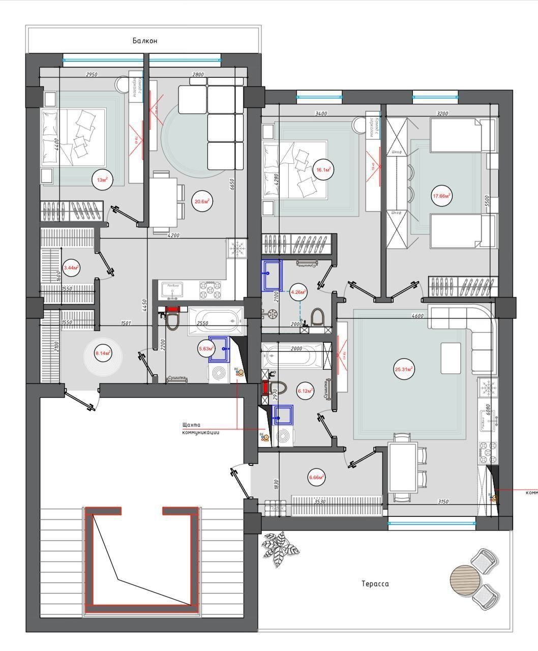 Продается 5ти ком квартира, ЖК Nukus Avenue, ор-р: ул.Нукусская,170м²