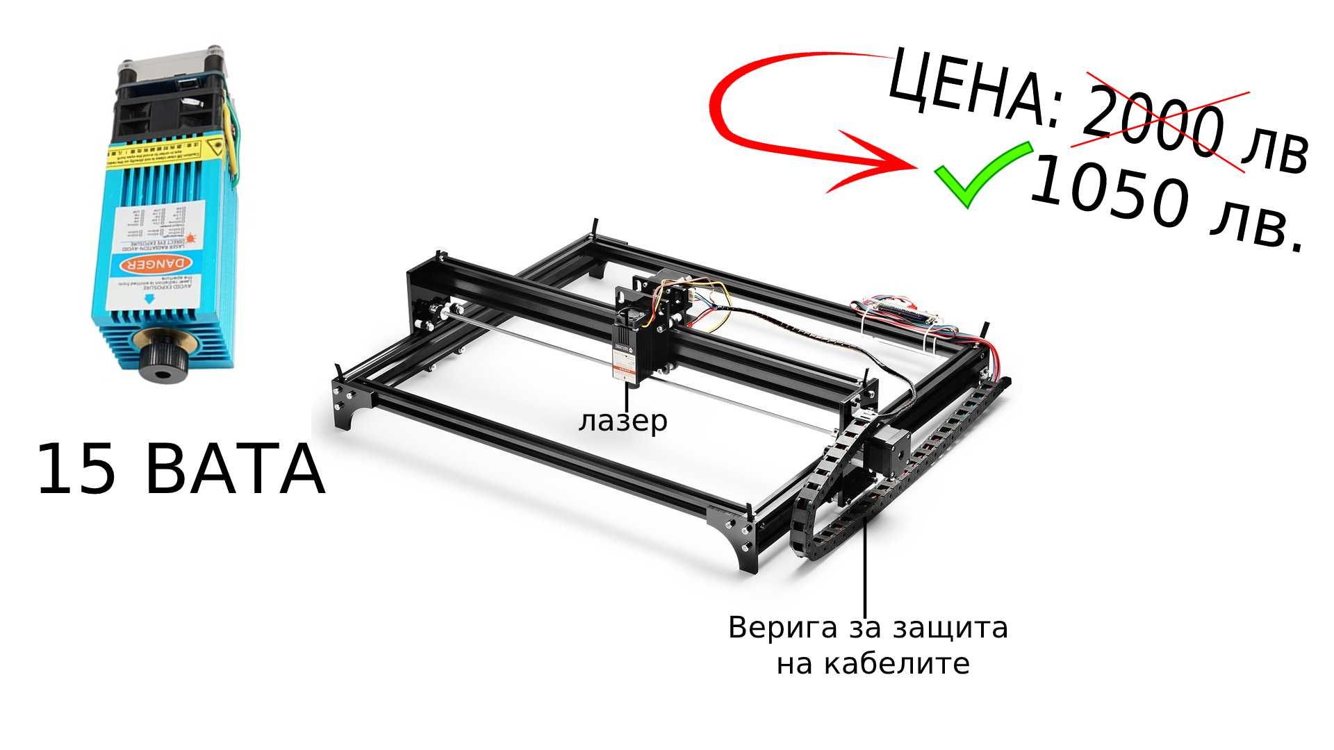 Лазерни машини за гравиране 1m*1m. Нова цена 30% НАМАЛЕНИЕ