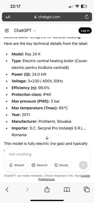 Vand 2 centrale electrice 24 de Kw Protherm Ray 24 K
