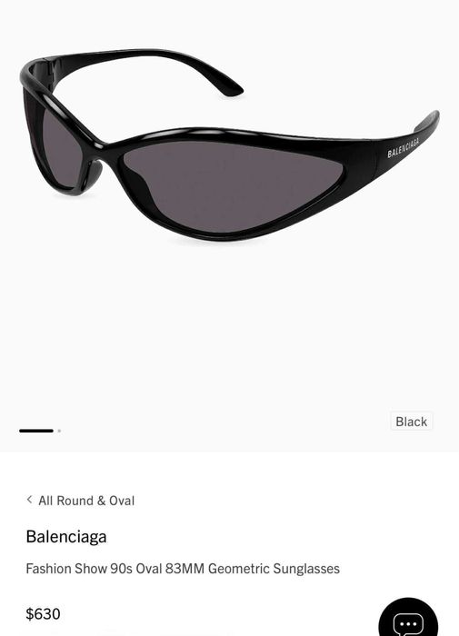 Ochelari de soare - unisex - Balenciaga BB0285S Fashion Show 90s' Oval