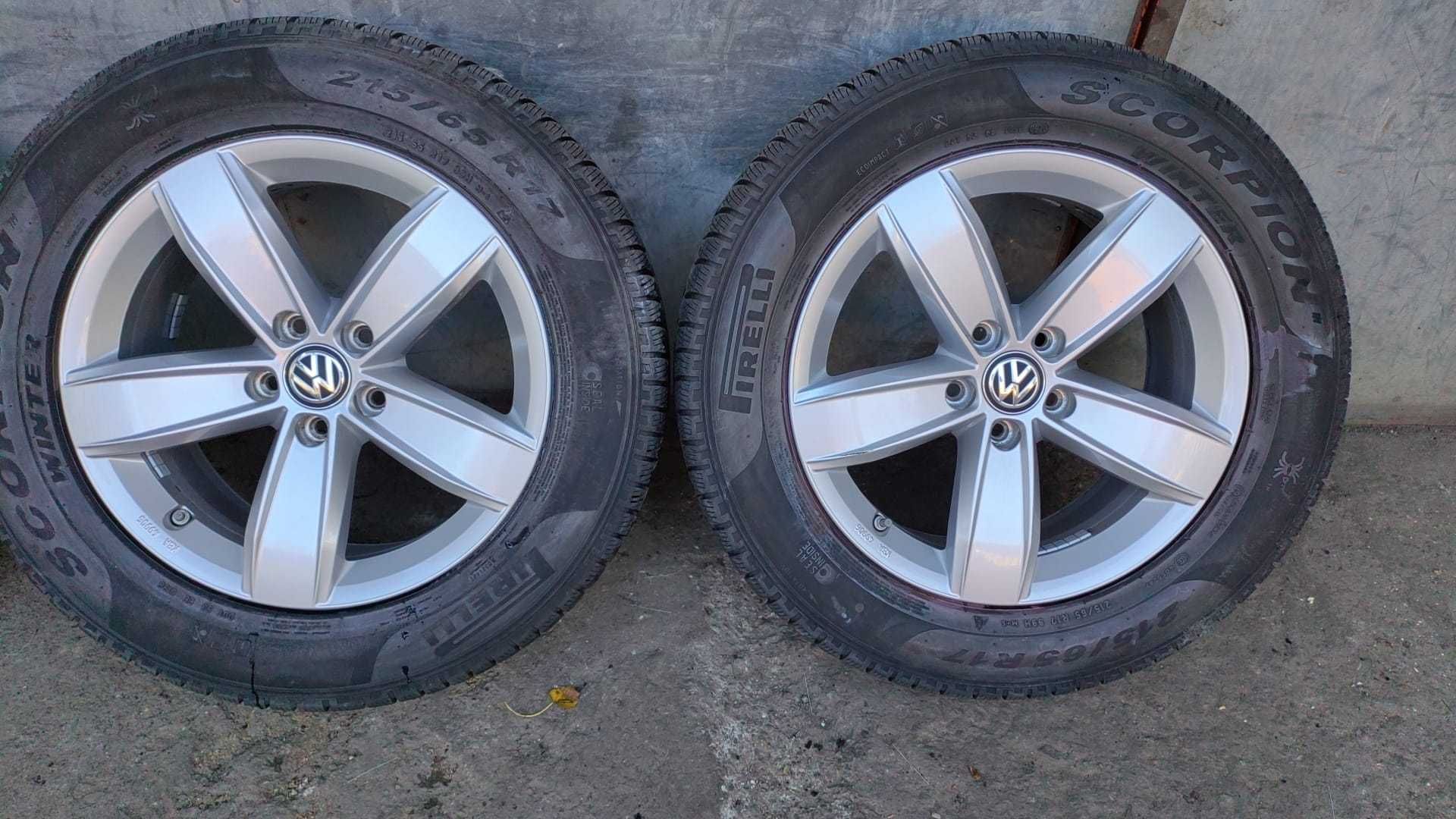 Jante aliaj originale Vw Tiguan 17 Inchi cu senzori, iarna 215/65/17