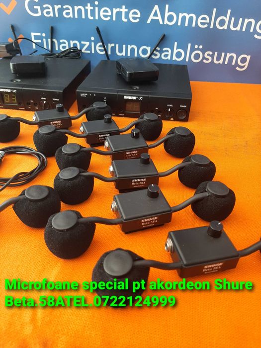 Microfon special pt acordeon shure beta 58a cu volum pe el
