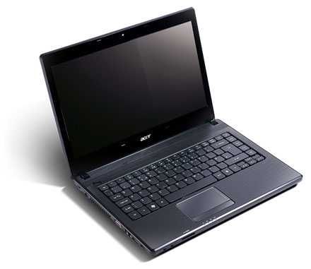 Рабочий ноутбук Acer Aspire 4738G, 14, Intel Core i5, RAM 4ГБ, HDD 298