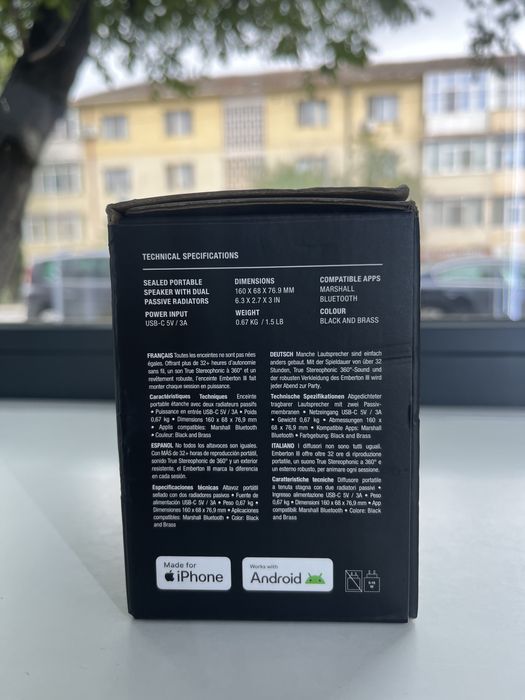 Boxa Marshall Emberton 3 Produs nou sigilat