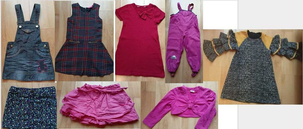 Детски дрехи за момиче 110см.- по 2-3 лв.,обувки/пантофи 30 и 31 номер