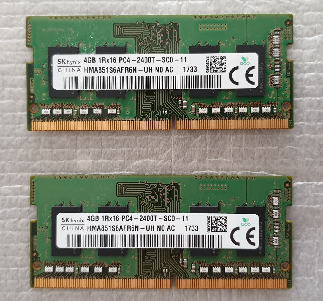 Memorii RAM Laptop SK Hynix 8GB DDR4 PC4 2400Mhz Kit 2x4GB