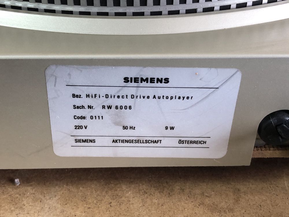 Siemens Hi-Fi System - RW 600/RH 600/RC 600