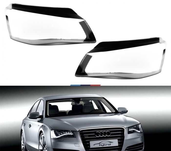 Audi A8 D4 капаци фарове ауди а8 д4 стъкла фар капак крушка xenon